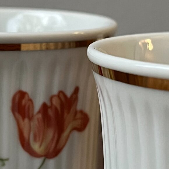 JLMENAU Graf Von Kenneberg 5 Ribbed Floral Mug Germany GDR 8 oz - Picture 8 of 15